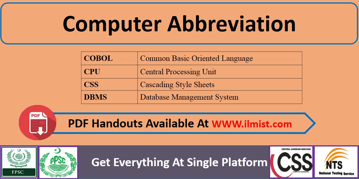 Computer Abbreviations PDF