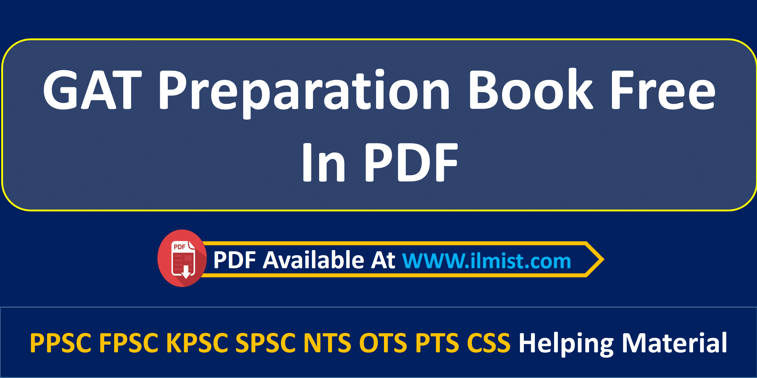 GAT Preparation Book PDF