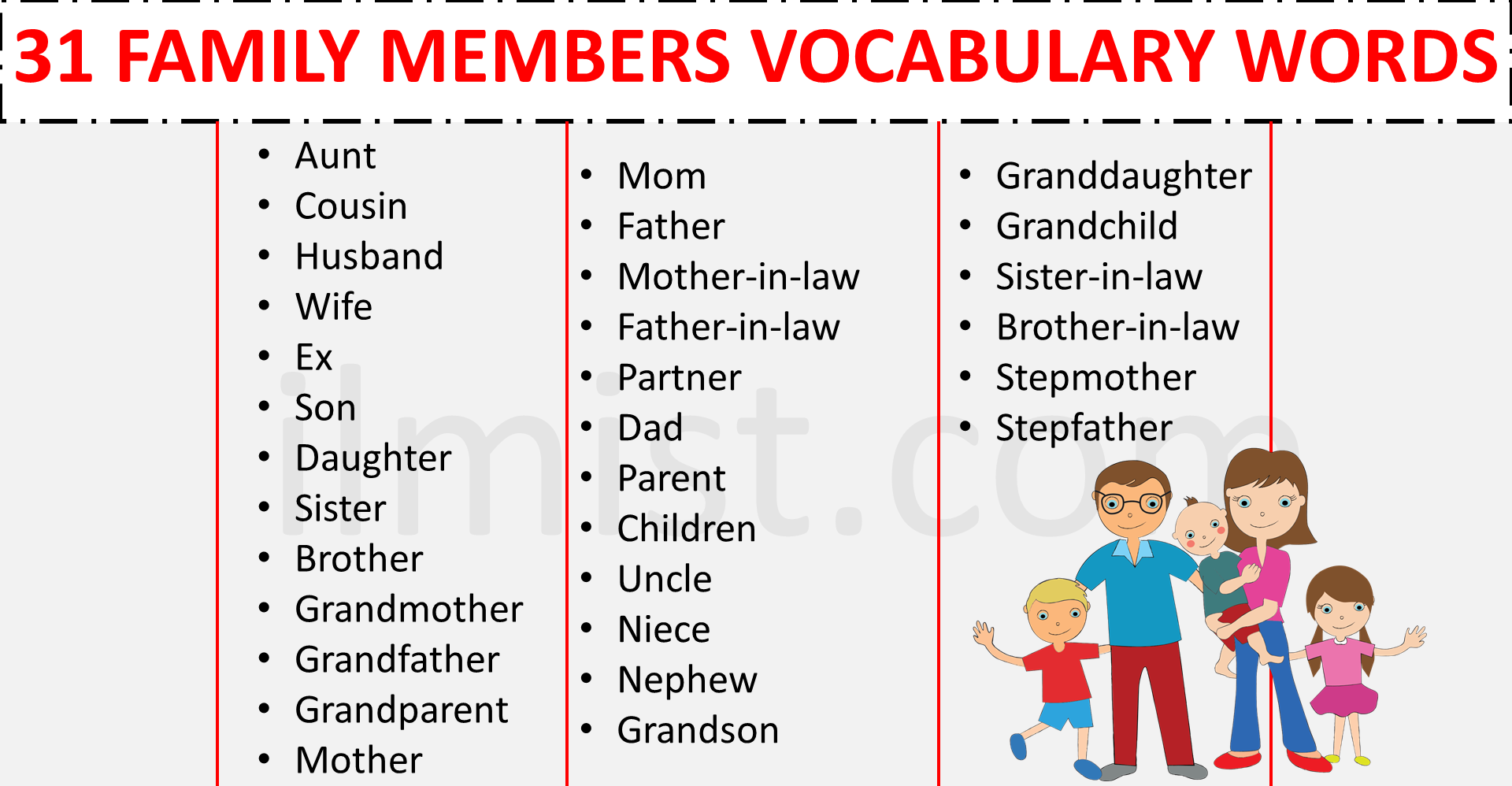 31-family-and-relatives-vocabulary-words-list-useful-english-ilmist