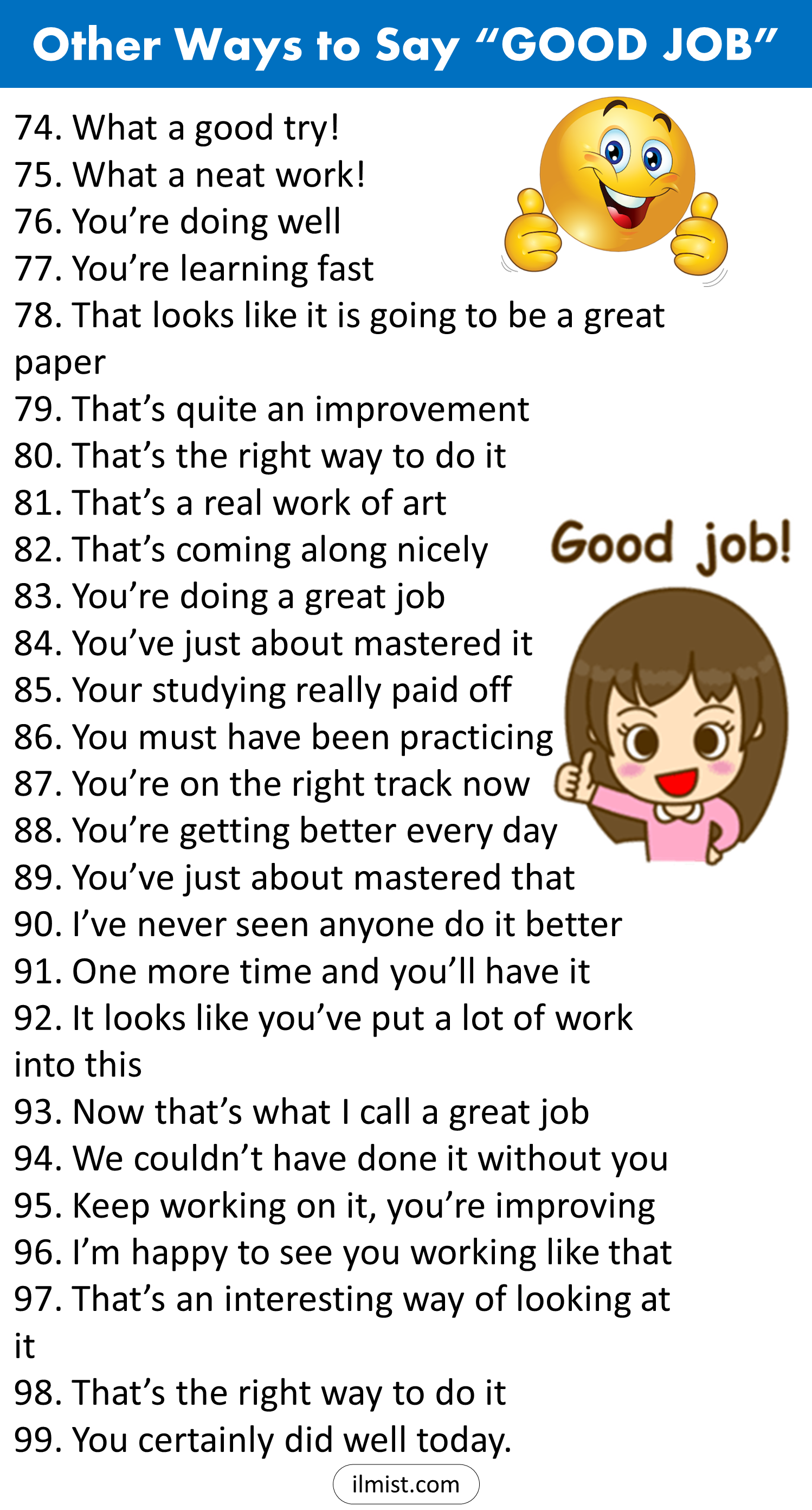 99 Ways To Say Good Job In English • 7ESL, 59% OFF